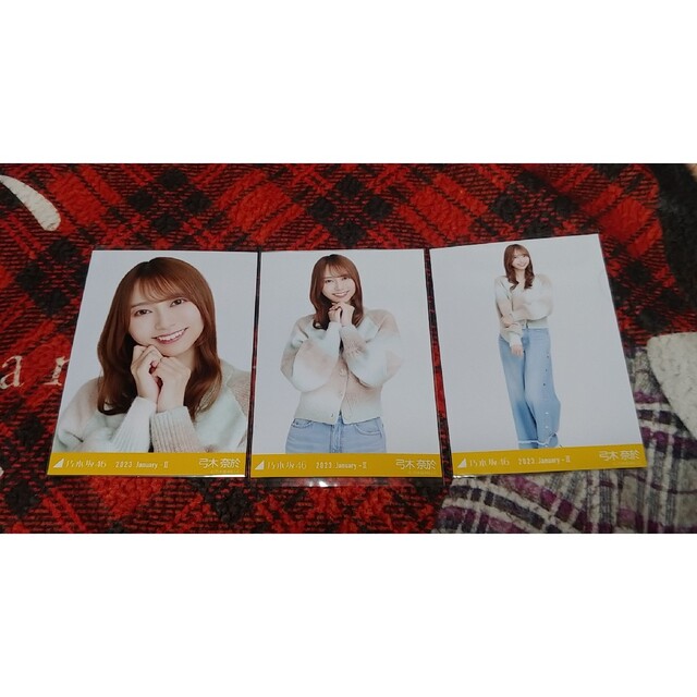 早割クーポン 乃木坂46 マルチカラーニット 弓木奈於 アイドルグッズ