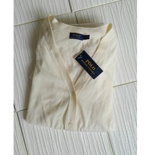 ポロラルフローレン(POLO RALPH LAUREN)の⭐新品⭐ POLO RALPH LAUREN 白 カーディガン  M(カーディガン)