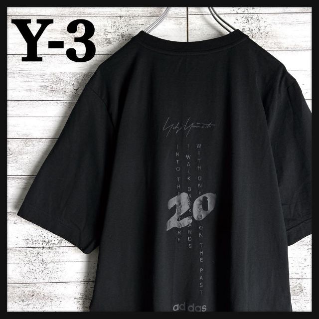 7488【希少デザイン】Y-3☆ビッグロゴ定番カラーtシャツ入手困難 人気
