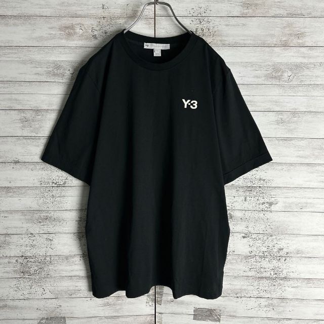 7488【希少デザイン】Y-3☆ビッグロゴ定番カラーtシャツ入手困難　人気　美品