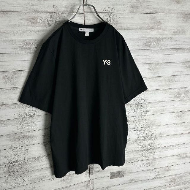 7488【希少デザイン】Y-3☆ビッグロゴ定番カラーtシャツ入手困難　人気　美品