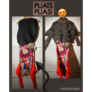 サルエルパンツPLEATS PLEASE 変形パンツ ４ プリーツプリーズ