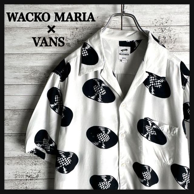 WACKO MARIA(ワコマリア)の7482【限定コラボ】ワコマリア×VANS☆総柄デザインアロハシャツ　レコード メンズのトップス(シャツ)の商品写真