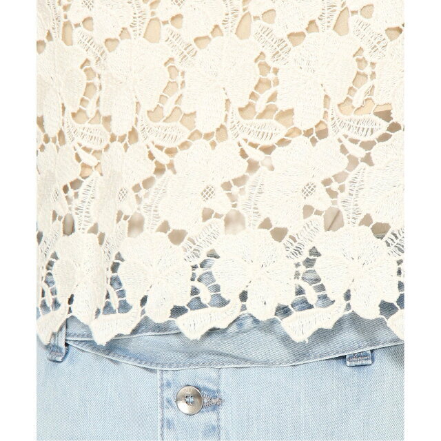 GUESS(ゲス)の【オフホワイト(F62L)】(W)MARCIANO Luca Lace Top レディースのトップス(タンクトップ)の商品写真