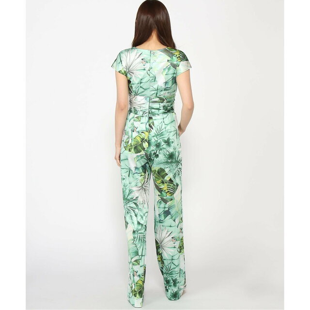 【グリーン(P82U)】(W)All Over Print Jumpsuit 2