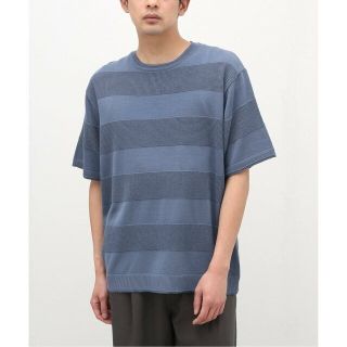 ベーセーストック(B.C STOCK)の【グリーン】HT-C/AC BORDER KNITTEE(ニット/セーター)