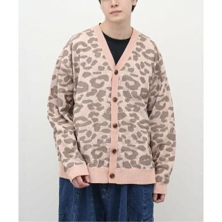 ベーセーストック(B.C STOCK)の【ピンク】JQD LEOPARD CARDIGAN(カーディガン)