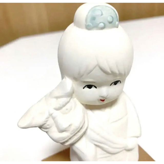 ☆匿名配送　ヴィンテージ民芸品　博多人形　獅子舞 陶器人形 昭和レトロ