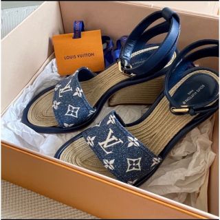 ルイヴィトン(LOUIS VUITTON)のルイヴィトンサンダル38センチ(サンダル)