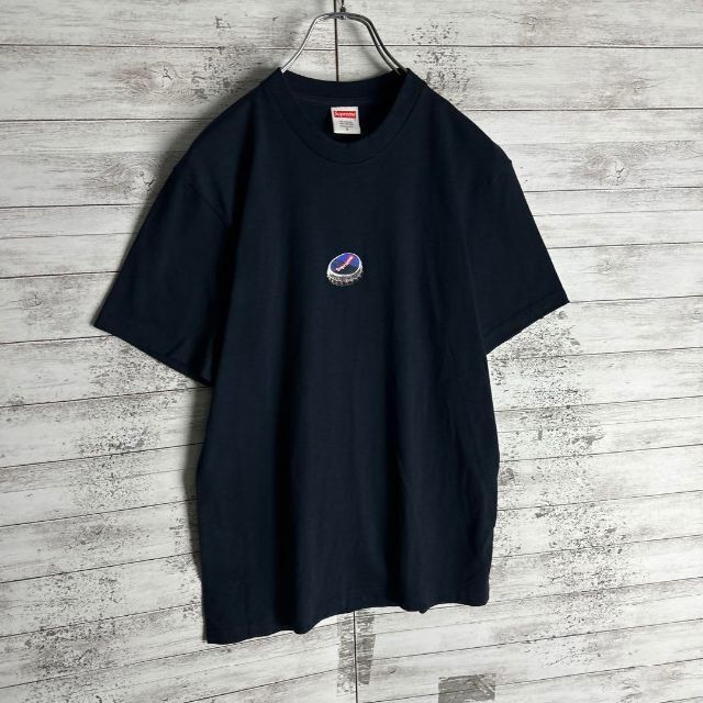 7495 【人気デザイン】シュプリーム☆ワンポイントロゴ定番カラーtシャツ　美品