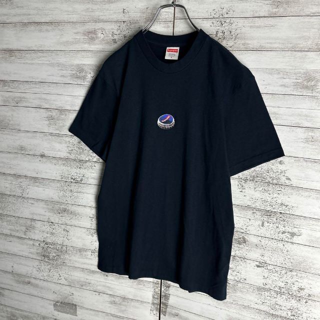 7495 【人気デザイン】シュプリーム☆ワンポイントロゴ定番カラーtシャツ　美品