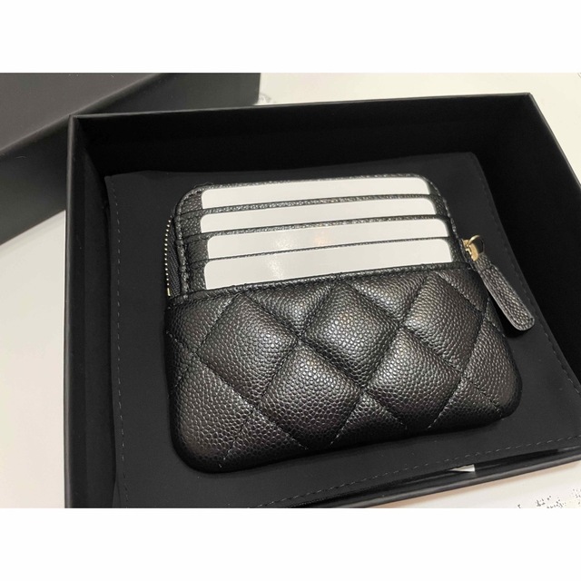 CHANEL シャネル フラグメントケース キャビアスキン 黒