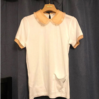 miumiu - 新品未使用♡ミュウミュウ miumiu Tシャツ フリル ロゴの 