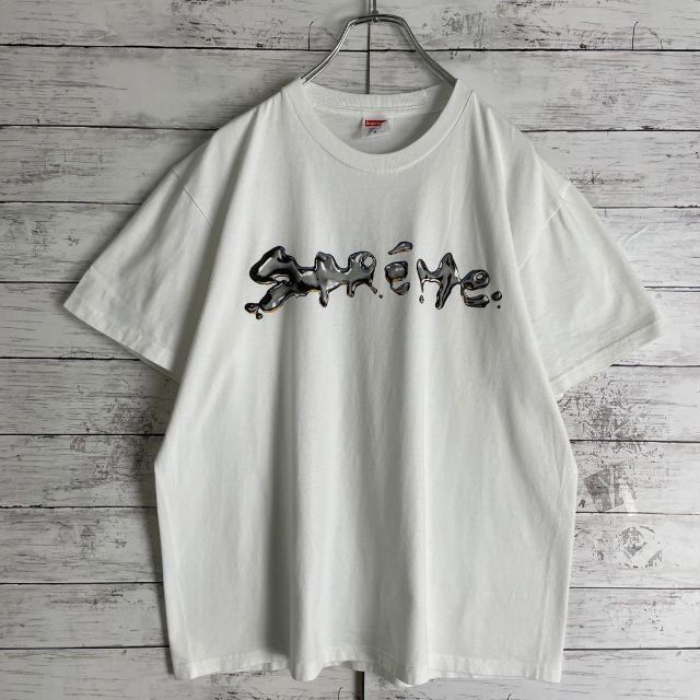 old supreme プリントTシャツ Tee フロントロゴ ビッグロゴ