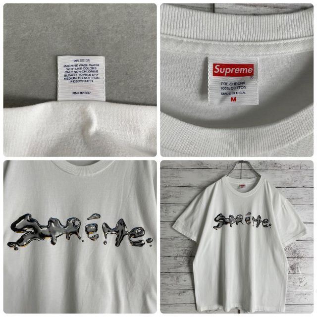 old supreme プリントTシャツ Tee フロントロゴ ビッグロゴ