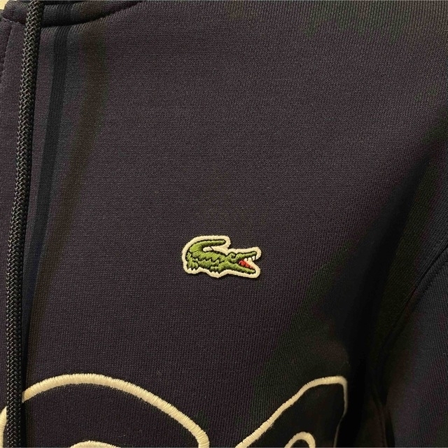 LACOSTE - 4-M新品LACOSTEラコステビッグロゴジップパーカー裏毛パイル