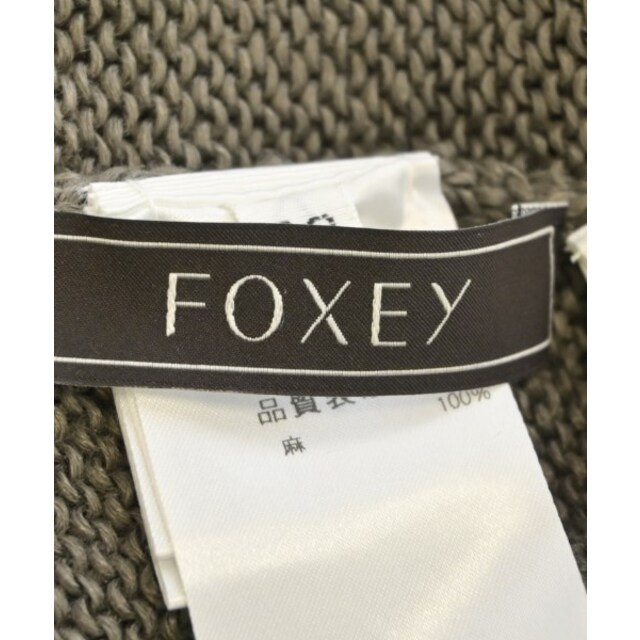 FOXEY - FOXEY ニット・セーター 40(M位) グレー(カーキがかっています) 【古着】【中古】の通販 by RAGTAG