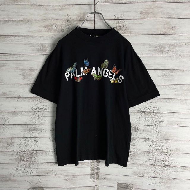 7564【即完売モデル】パームエンジェルス☆アーチロゴ定番カラーtシャツ　美品