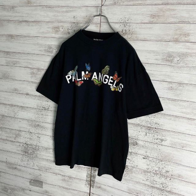 7564【即完売モデル】パームエンジェルス☆アーチロゴ定番カラーtシャツ　美品