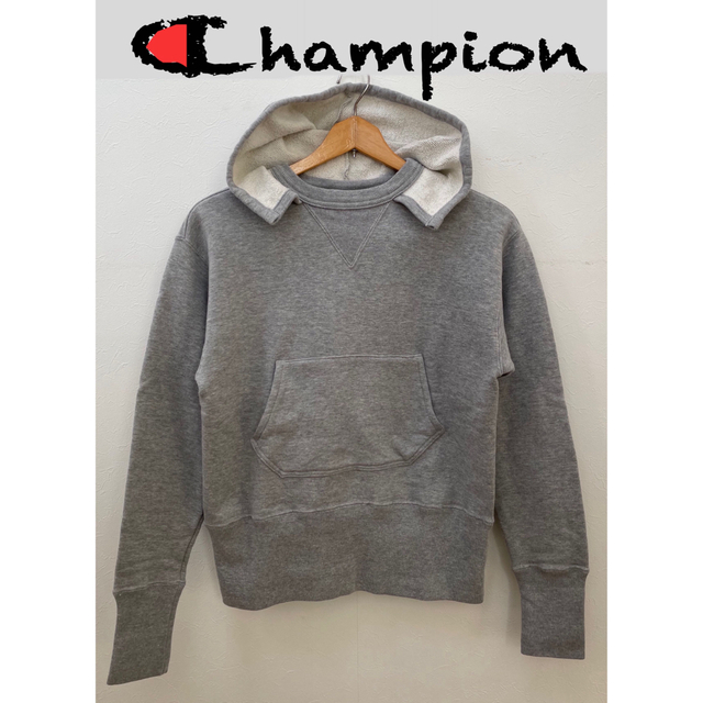 Championチャンピオン 後付パーカ V字ガゼット 長リブ ランタグ復刻 L ...