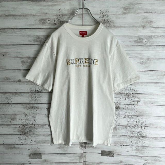 7583 【入手困難】シュプリーム☆ビッグロゴ定番カラー人気デザインtシャツ美品