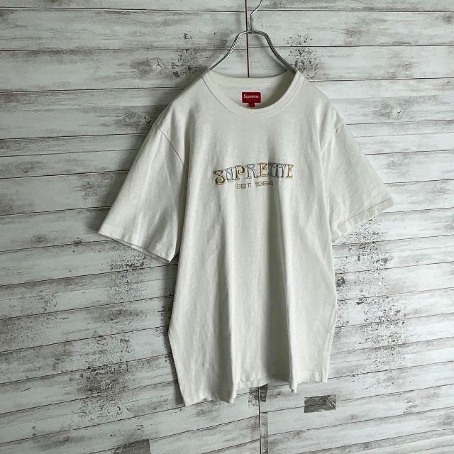 7538 【入手困難】シュプリーム☆ビッグロゴ定番カラー人気デザインtシャツ美品