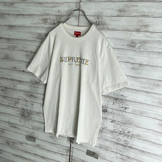 7533 【入手困難】シュプリーム☆ビッグロゴ定番カラー人気デザインtシャツ