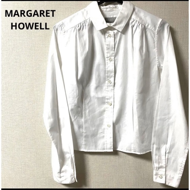 MARGARET HOWELL - 美品MARGARET HOWELL 白シャツ ブラウス サイズ1の 