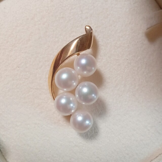 MIKIMOTO】k14 パール ペンダントトップ ネックレス チャーム 真珠-