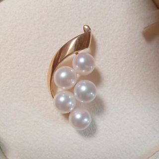 ミキモト(MIKIMOTO)の【MIKIMOTO】k14 パール ペンダントトップ ネックレス チャーム 真珠(ネックレス)