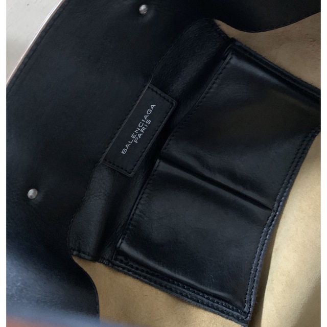 BALENCIAGA Black Leather Tote Bag