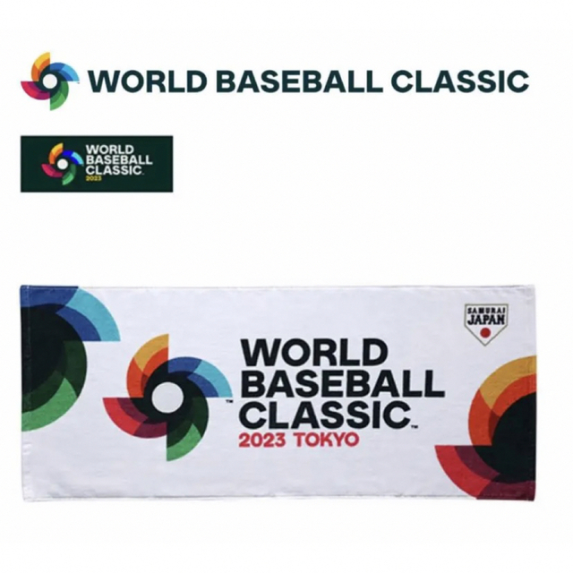 MIZUNO(ミズノ)の2023 WBC フェイスタオル B 公式応援グッズ スポーツ/アウトドアのサッカー/フットサル(応援グッズ)の商品写真