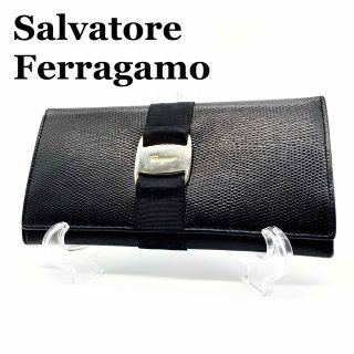 Salvatore Ferragamo - 【超極美品】フェラガモ 長財布 ヴァラリボン