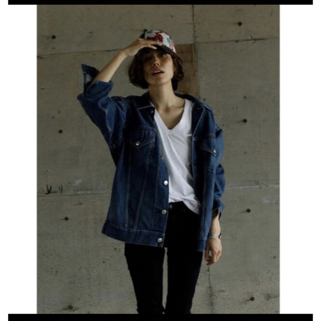 レディースHYKE denim jacket BIG FIT 2 TYPE3 デニムビッグ