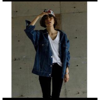 ハイク(HYKE)のHYKE denim jacket BIG FIT 2 TYPE3 デニムビッグ(Gジャン/デニムジャケット)