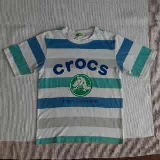 クロックス(crocs)のcrocs 半袖Tシャツ ボーダー 160cm(Tシャツ/カットソー)