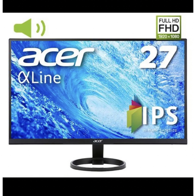 Acer(エイサー)の【新品】【未使用】Acer 27インチ　モニター　IPS スマホ/家電/カメラのPC/タブレット(ディスプレイ)の商品写真