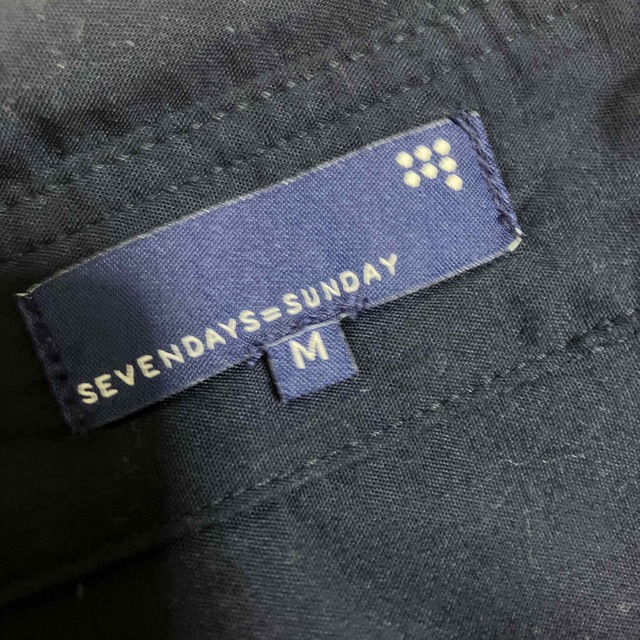 SEVENDAYS=SUNDAY(セブンデイズサンデイ)のネイビーシャツ メンズのトップス(シャツ)の商品写真