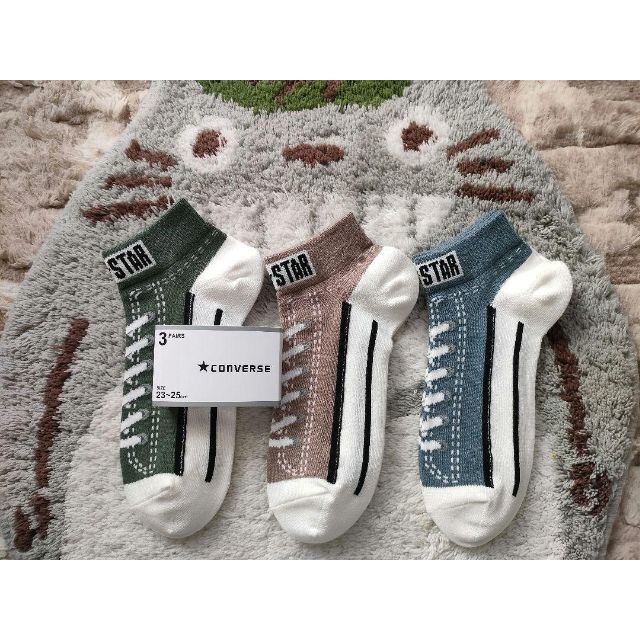 CONVERSE - CONVERSE 靴下 23~25cm ソックス 3足セットの通販 by syu 's shop|コンバースならラクマ