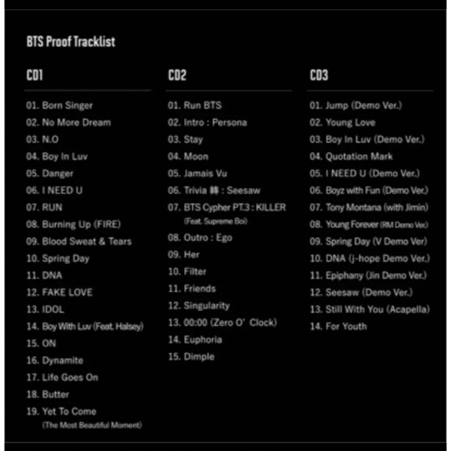 防弾少年団(BTS)(ボウダンショウネンダン)のBTS Proof Standard Edition 新品未使用品 エンタメ/ホビーのCD(K-POP/アジア)の商品写真