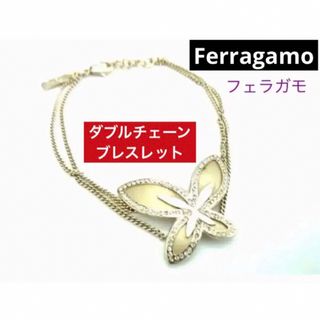 極 美品 サルバトーレフェラガモ ヴァラリボン モチーフ ブレスレット バングル