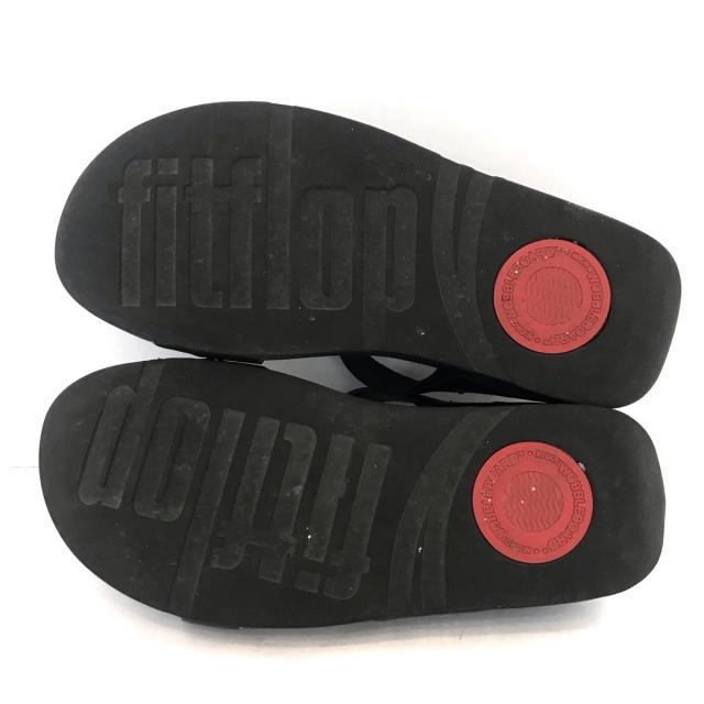 fitflop(フィットフロップ)のフィットフロップ サンダル 22.5 - 黒 レディースの靴/シューズ(サンダル)の商品写真