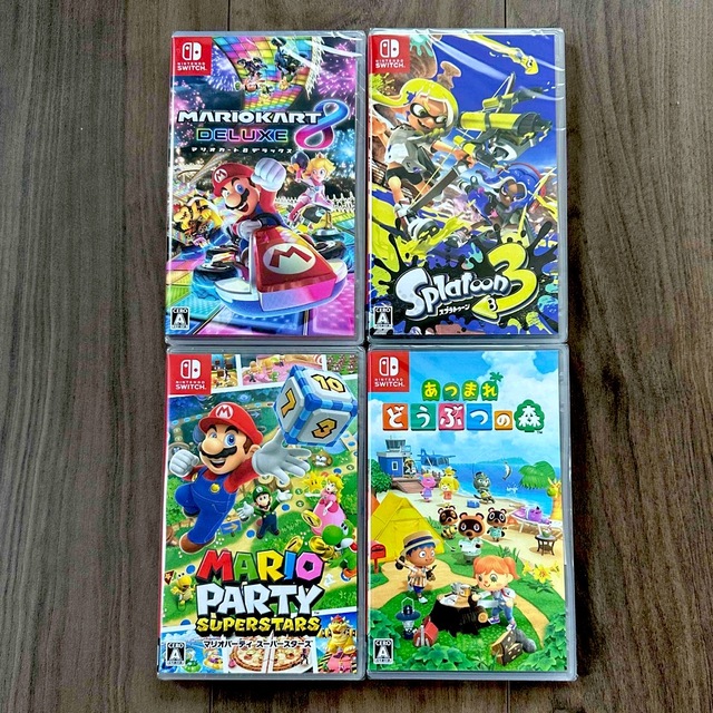 【新品】ニンテンドースイッチ ソフト 4本セット