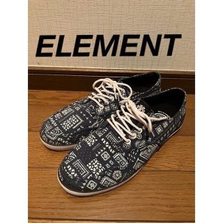 エレメント(ELEMENT)のエレメント　スニーカー　26.5cm 試着程度　美品　ペイズリー柄　(スニーカー)