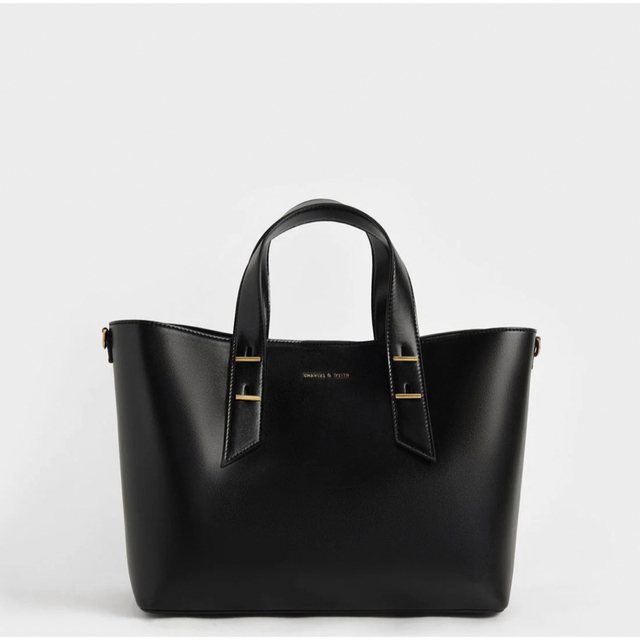 CHARLES ＆ KEITH ダブルハンドル スローチーバッグ 【数々のアワード ...