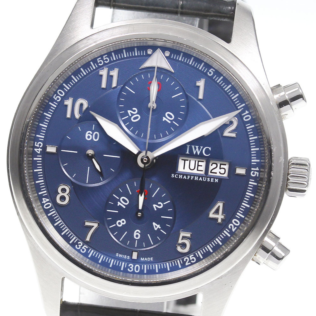 IWC SCHAFFHAUSEN IW371712 パイロット クロノグラフ ローレウス デイデイト 自動巻き メンズ _743260