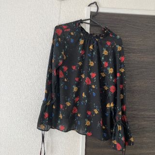 新品未使用for it花柄カットソー長袖　試着のみ美品(カットソー(長袖/七分))