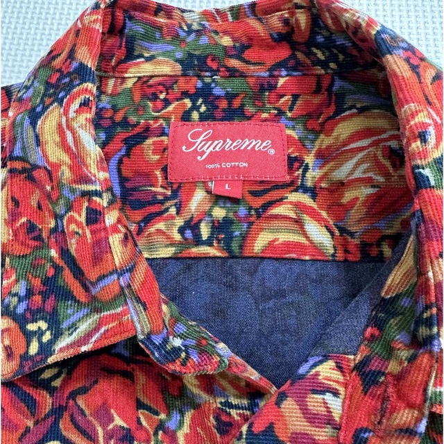 Supreme   ROSES CORDUROY SHIRT size Lの通販 by sgym's shop