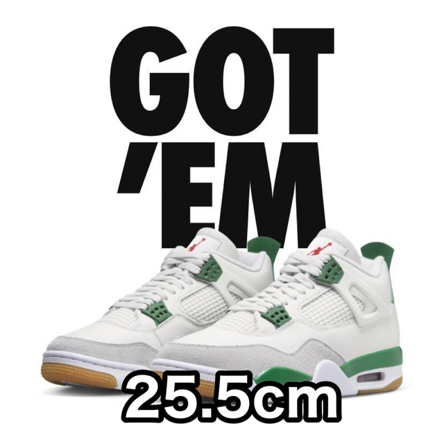 Nike SB × Air Jordan 4 Pine Green 25.5