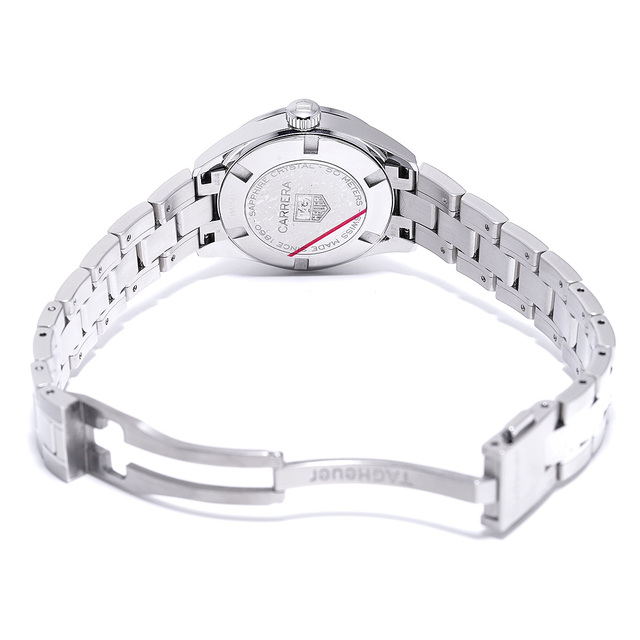 TAG Heuer(タグホイヤー)の中古 タグ ホイヤー TAG HEUER WV1417.BA0793 ピンクシェル /ダイヤモンド レディース 腕時計 レディースのファッション小物(腕時計)の商品写真